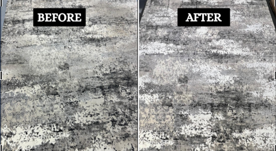 Heavy Soil, Greasy Stains, and Blood Spot Removal on an Area Rug from Elk Grove Village, IL