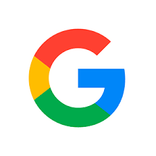 Google logo with a multicolored G in red, yellow, green, and blue.