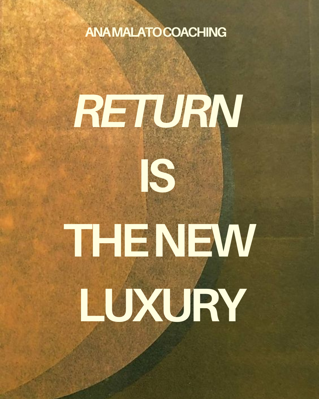 RETURN - 1:1 COACHING PROGRAM