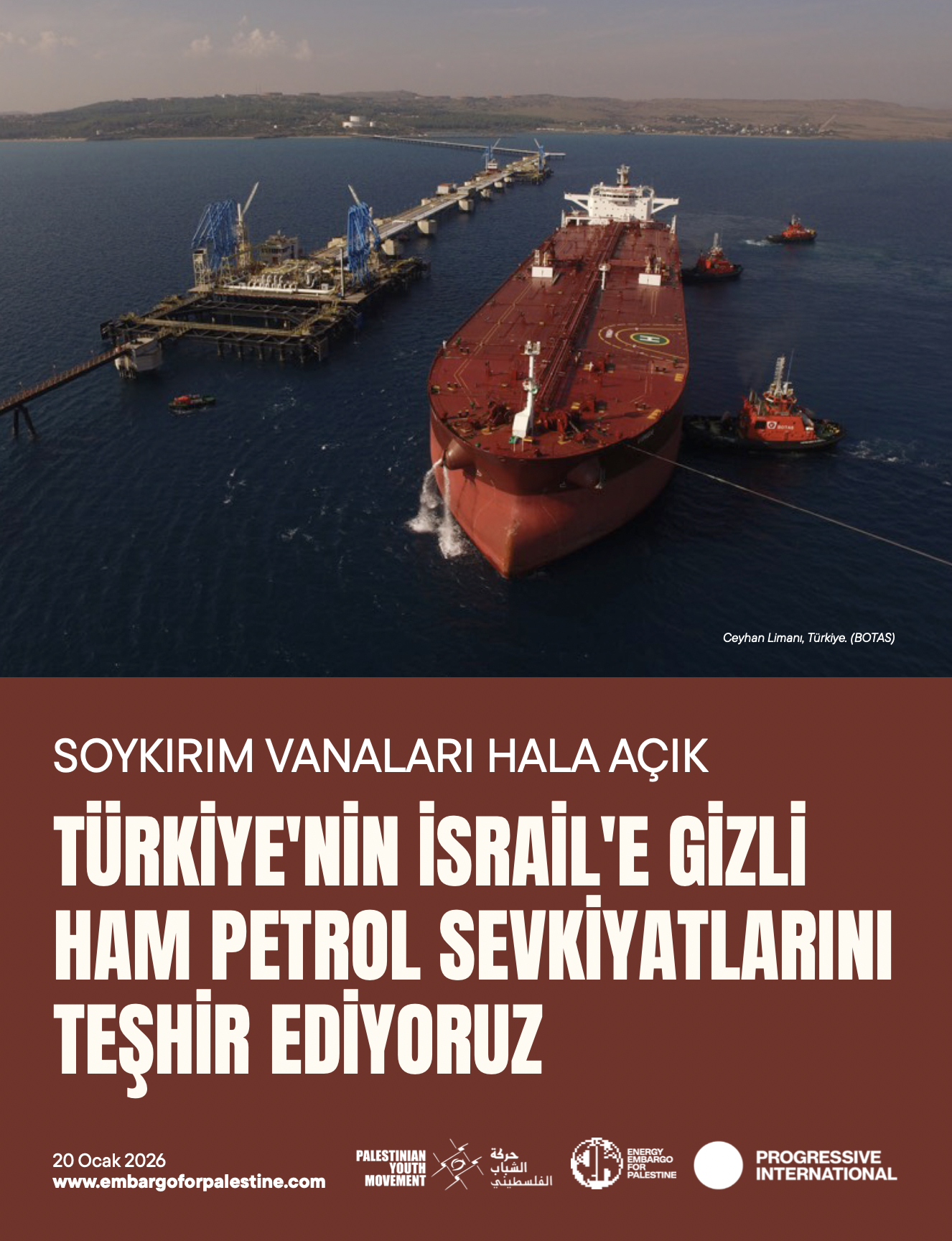Türki̇ye'ni̇n İsrai̇l'e Gi̇zli̇ Ham Petrol Sevki̇yatlarini Teşhi̇r Edi̇yoruz
