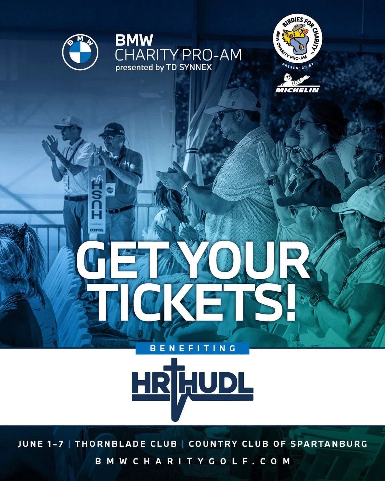 We&rsquo;re excited &amp; grateful for @hrthudl to be a beneficiary for this year&rsquo;s @bmwcharityproam ⛳️ 

When you purchase tickets, you&rsquo;ll have the option to support @hrthudl directly.

@cmshaw9 will be inside the ropes &amp; we&rsquo;ll