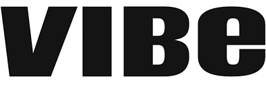 The word "VIBE" in bold black letters.