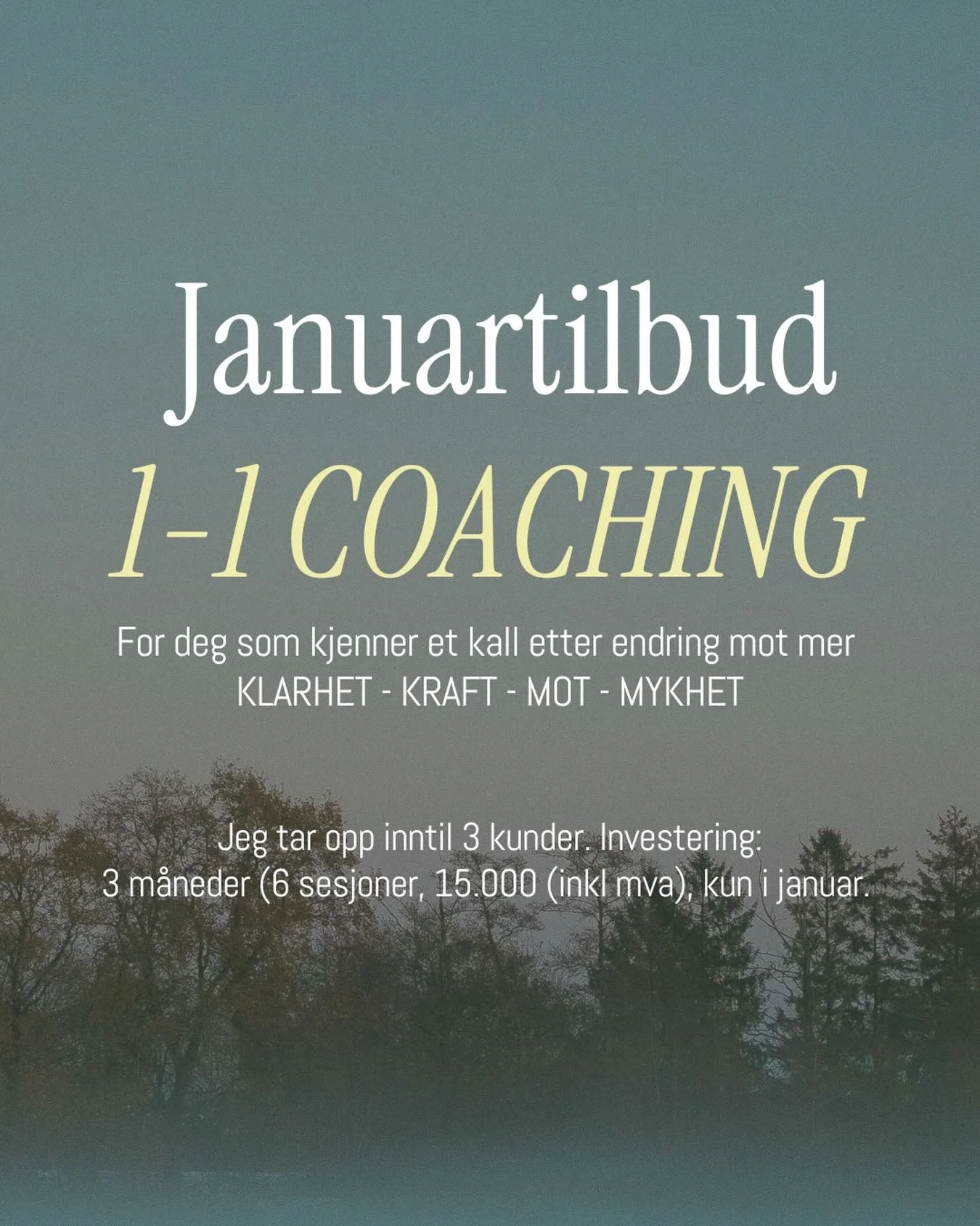 Jeg har plass til deg 💛

Kjenne du p&aring; et kall ett noe mer? Er du klar for &aring; se klarer p&aring; hvor du ikke lever i resonans og hva som holder deg igjen i gamle m&oslash;nster? Vil du leve mer i tr&aring;d med deg selv, men trenger noen 