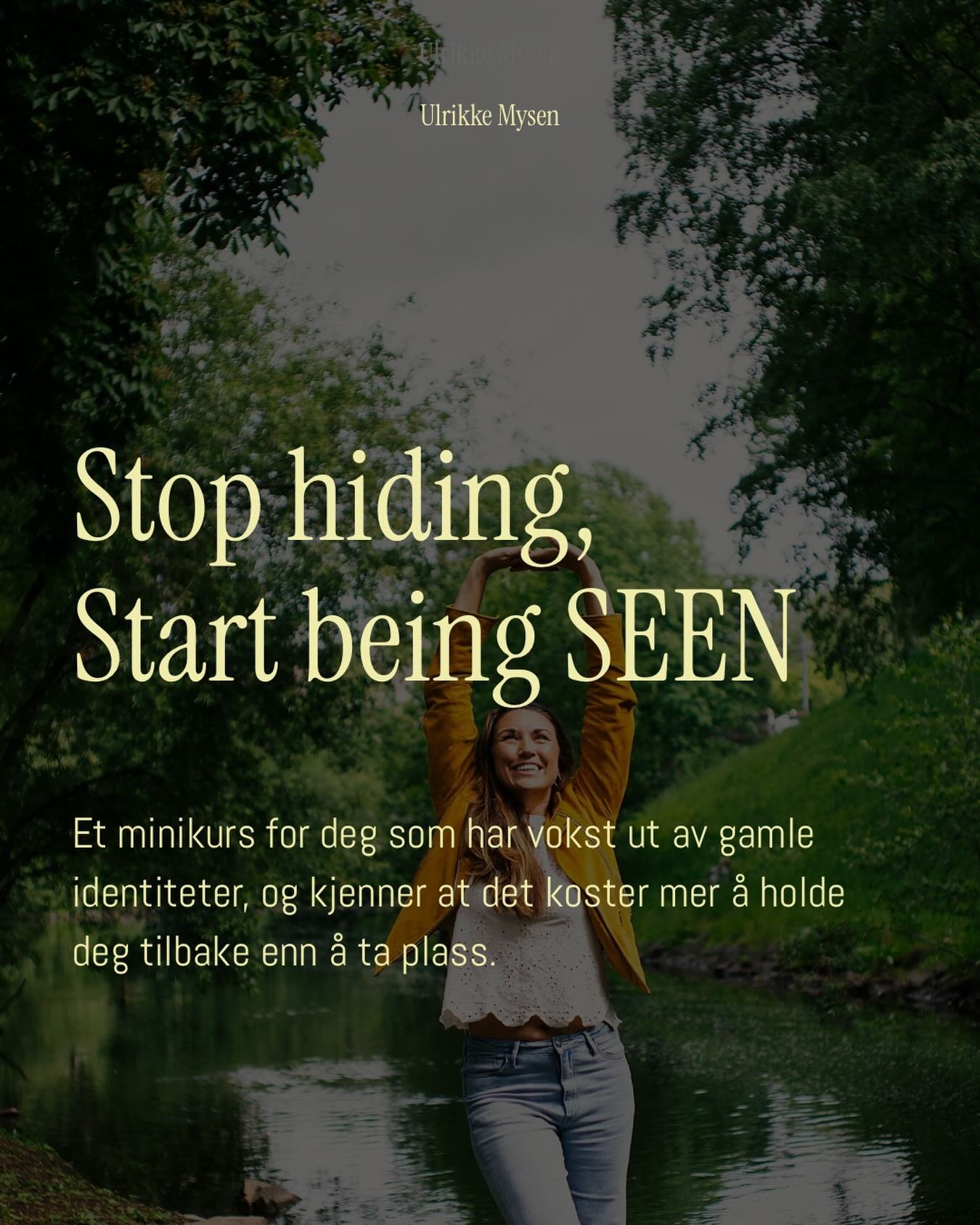 Bruker du mye energi p&aring; &aring; tilpasse deg, og kjenner p&aring; bitterheten eller frustrasjonen av &aring; ikke v&aelig;re autentisk? 

Viser du ikke verden, venner, familie hvem du er? Holder du tilbake stemmen din eller skapekraften din?

O