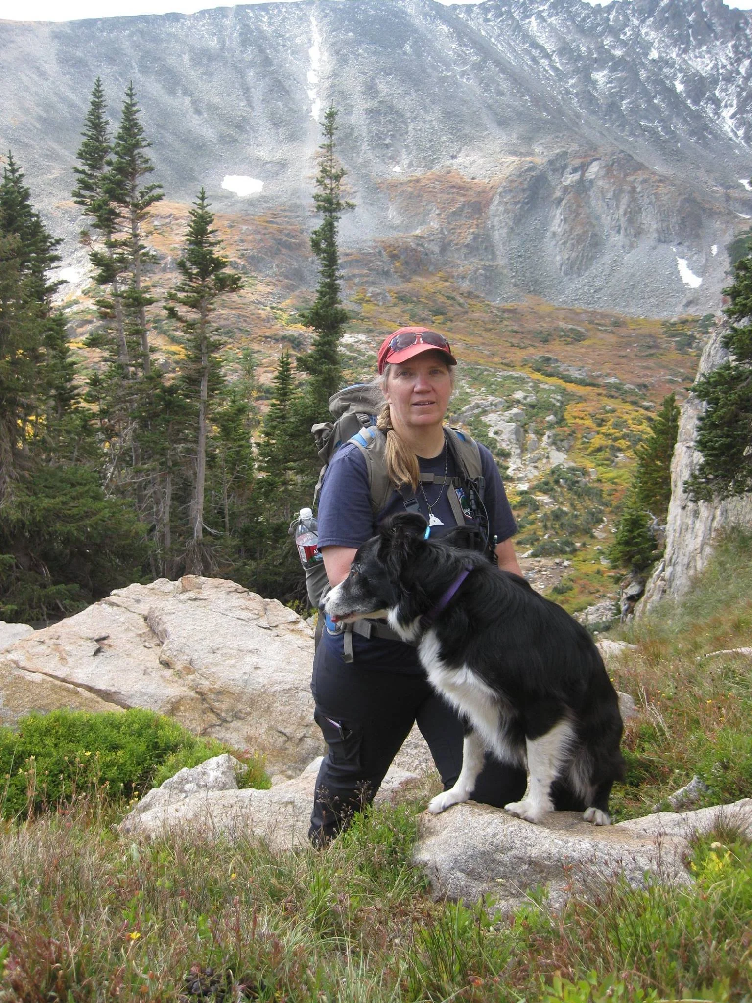 Toss and me, the trainer, on one of our missions. 