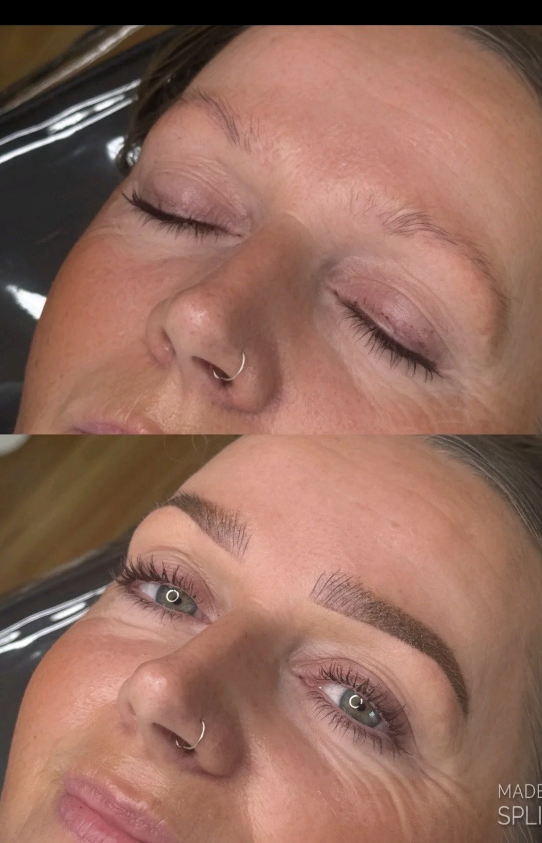 Micro bladed powder brows