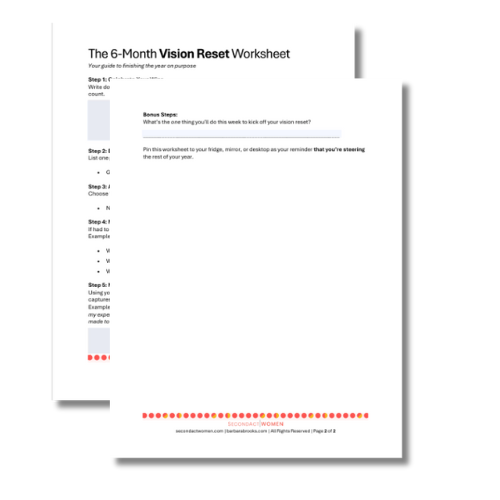 The 6 Month Vision Reset Worksheet