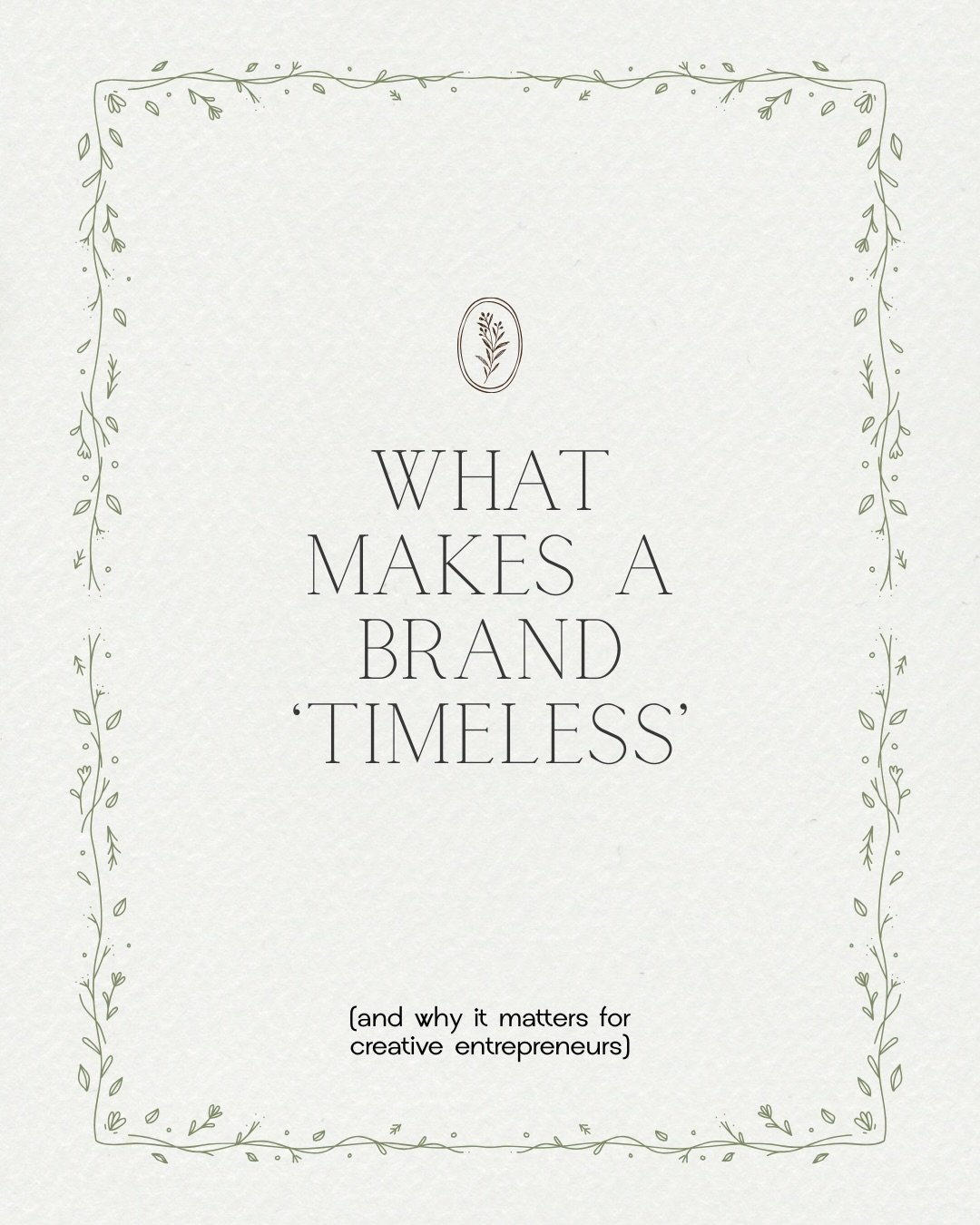 If you&rsquo;ve redone your brand more than once in the last few years, this one&rsquo;s for you.

The exhaustion isn&rsquo;t coming from the wrong fonts or an outdated color palette. It&rsquo;s coming from building on shifting ground chasing what lo