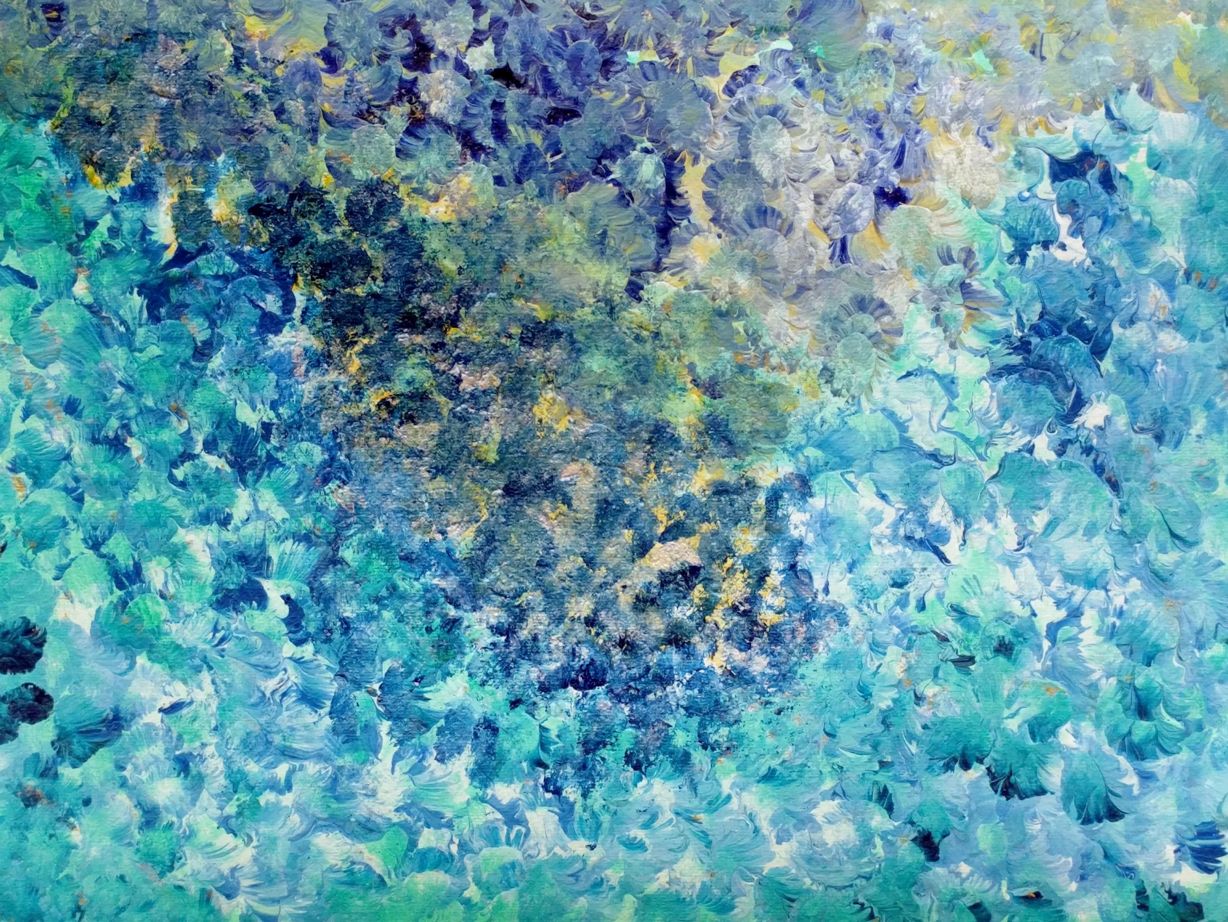 SA LILACS IN A POND.jpg