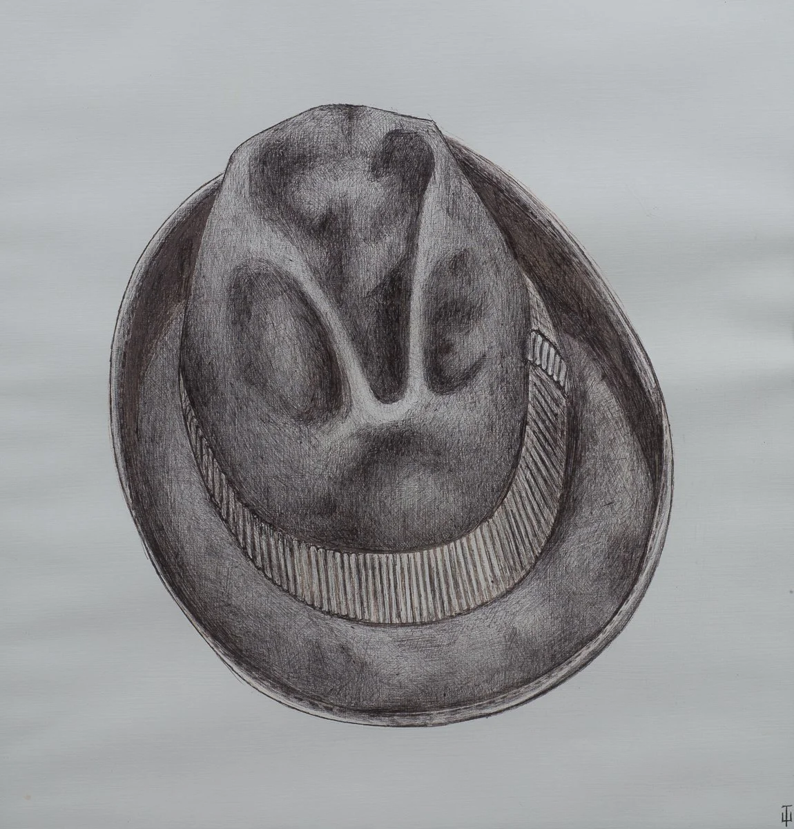 «Шляпа» | 38 x 40 | 2015 г | Бумага, гель