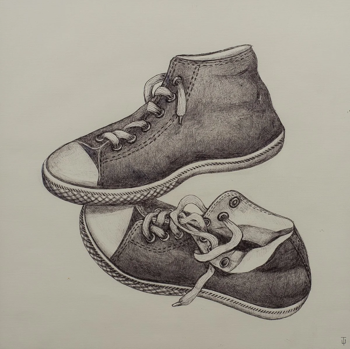 «Кеды» | 38 x 38 | 2015 г | Бумага, гель