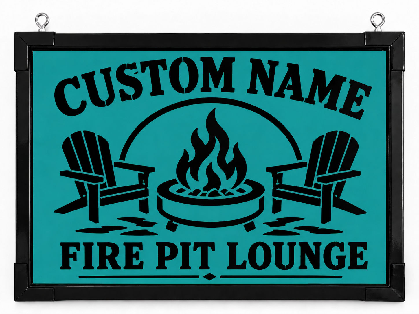 Fire Pit Lounge Custom Sign
