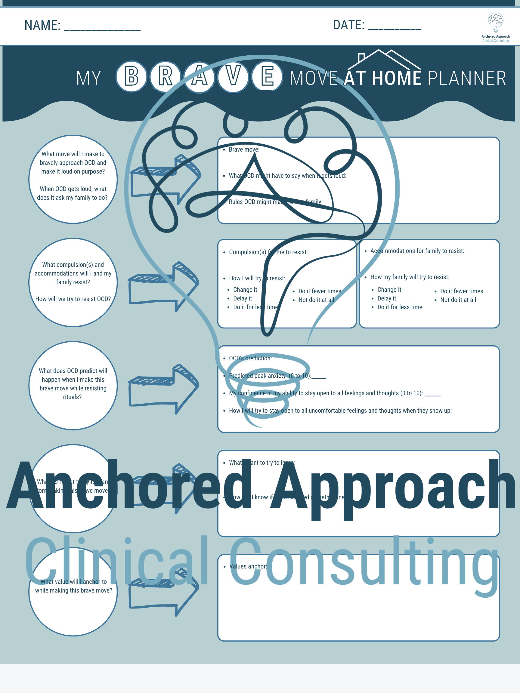 At Home Brave Move Planner and Review Form (Adolescent and Young Adult Version)