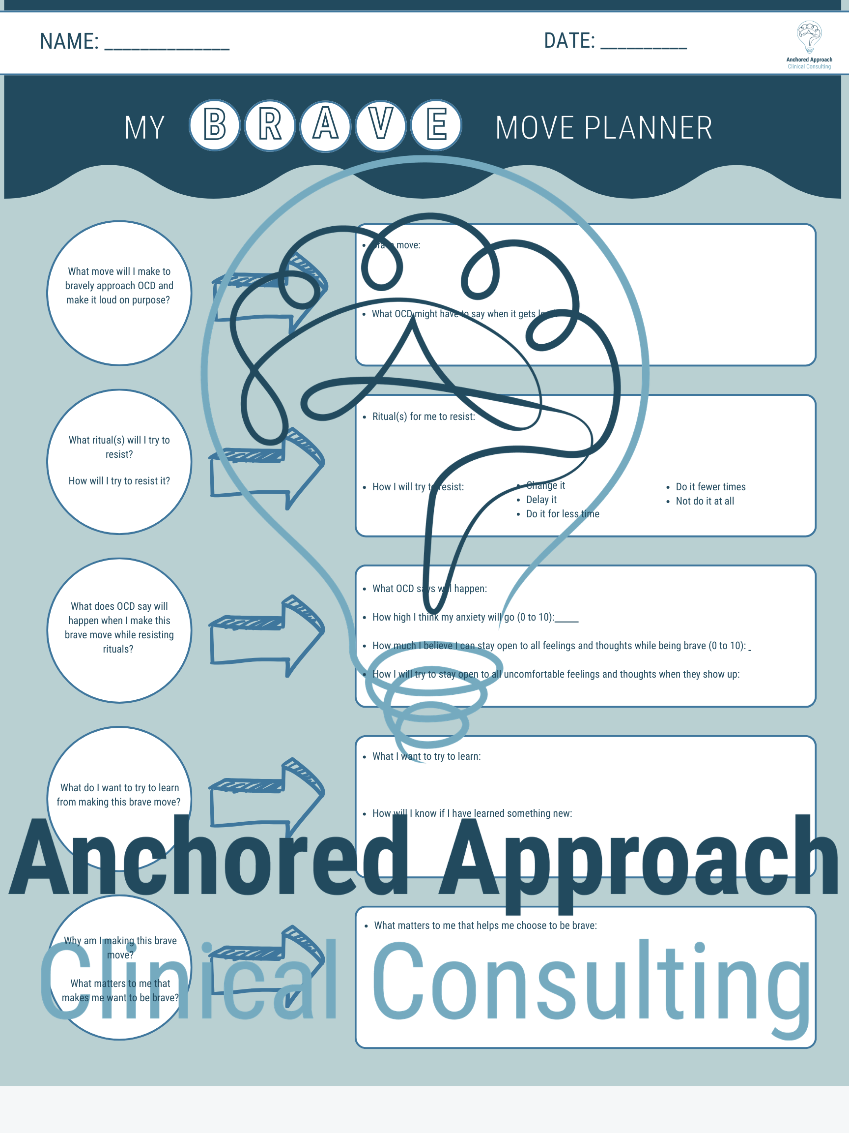 In Session Brave Move Planner and Review Form (Kid Version)