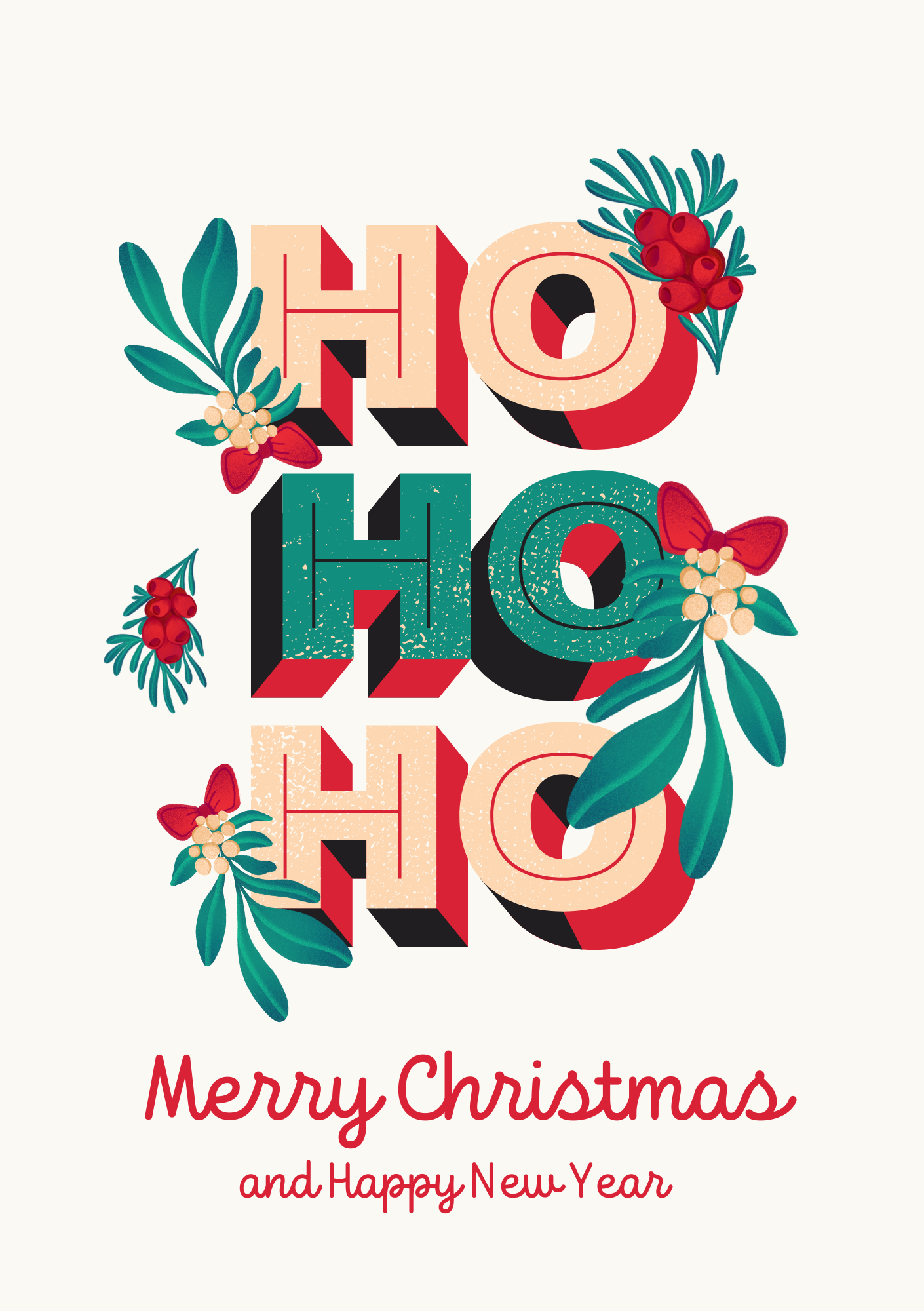 Ho Ho Ho card