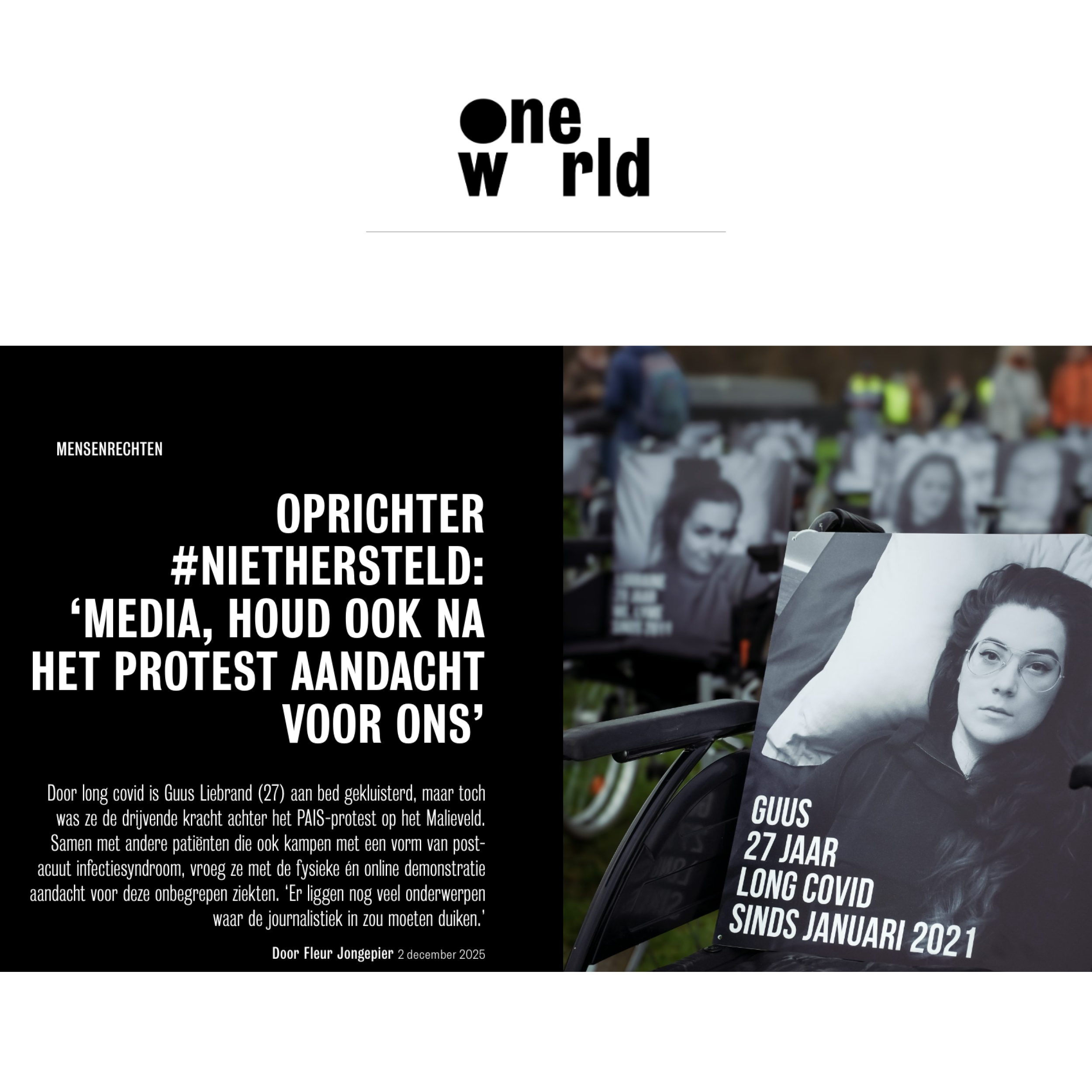 2 december 2025 - One World