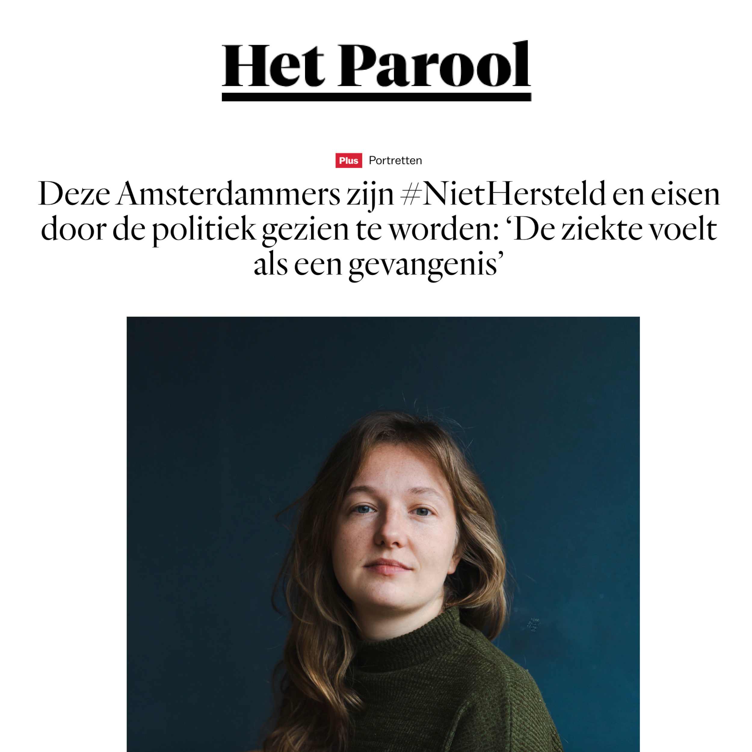 29 november 2025 - Het Parool Interview