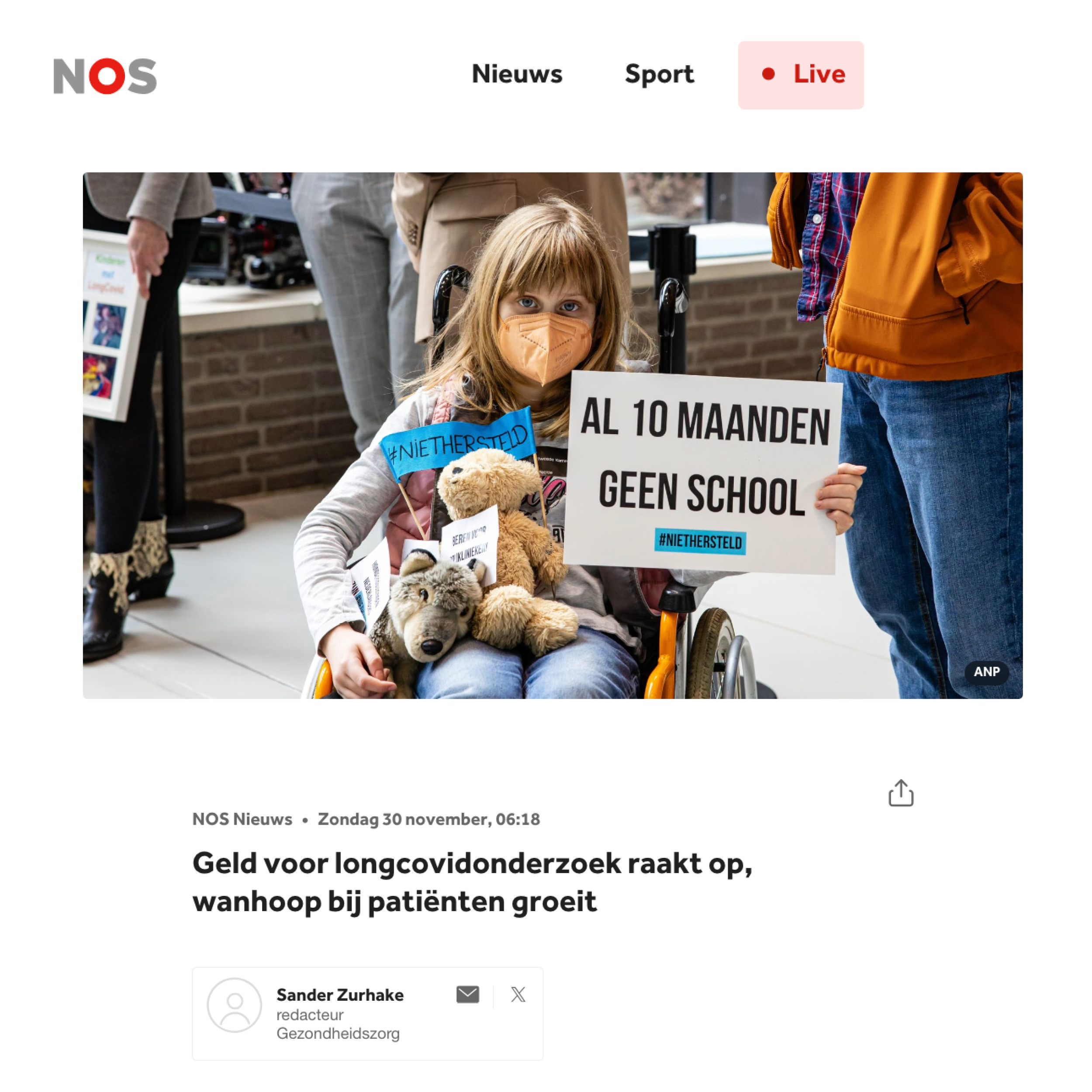 30 november 2025 - NOS nieuws