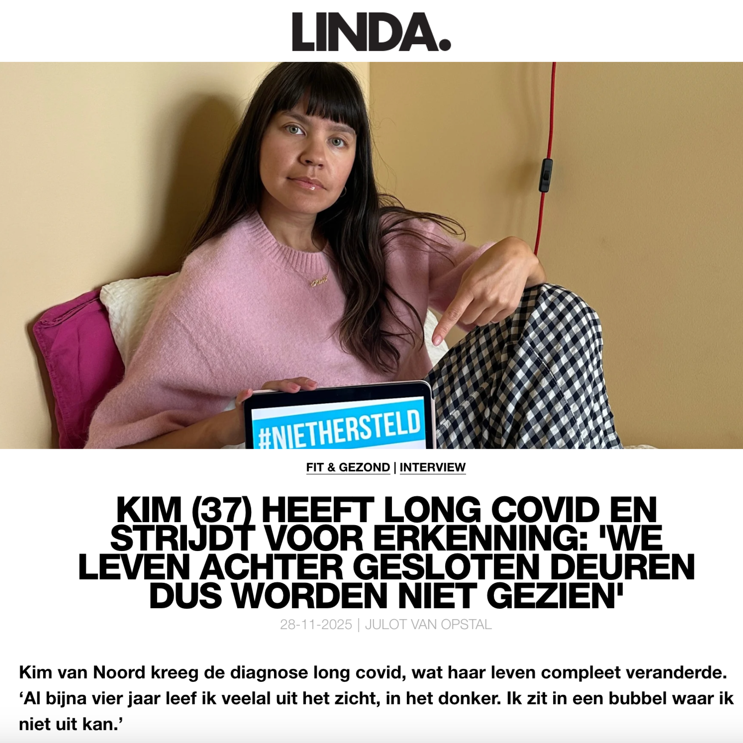  28 november 2025 - LINDA. Interview