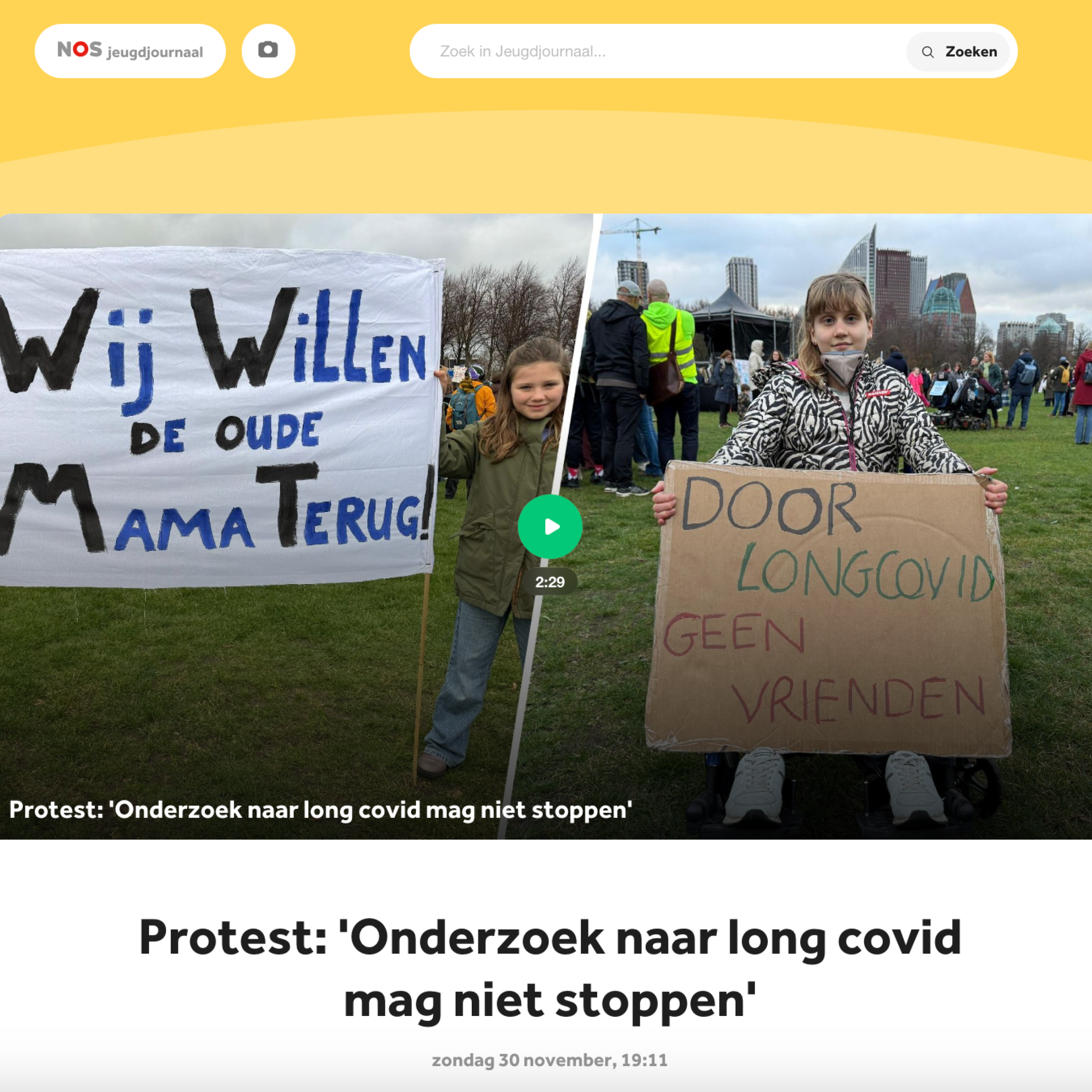 30 november 2025 - NOS Jeugdjournaal