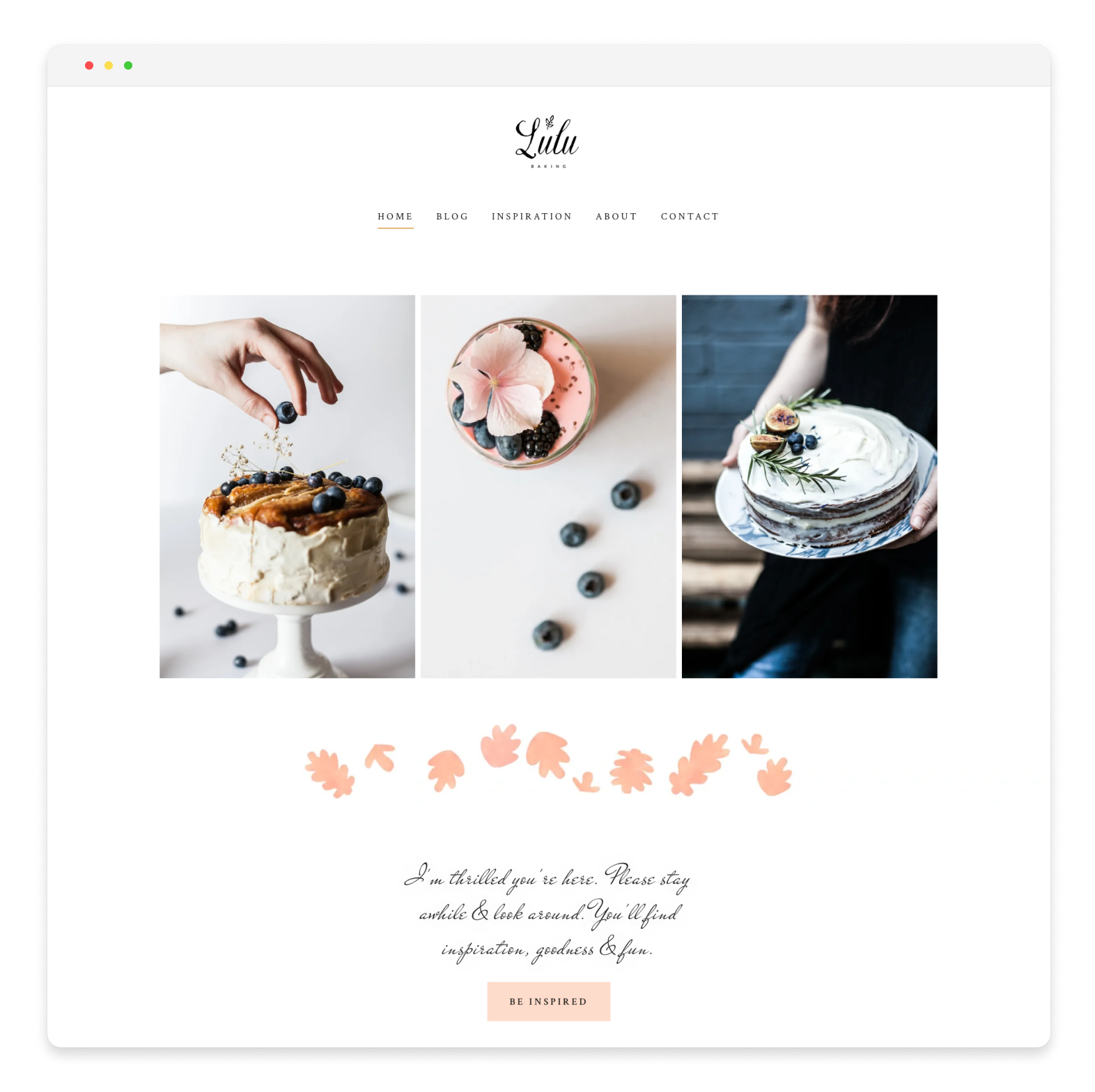 Bakery Template  
GoDaddy Website Builder