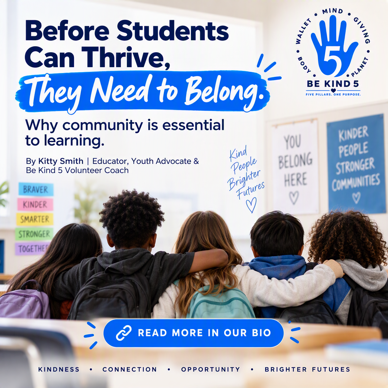 Before Students Can Thrive, They Need to Belong - Message from Coach Kitty Smith