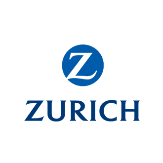 Zurich Insurance logo with a blue circle containing a white 'Z' above the word 'Zurich' in blue text.