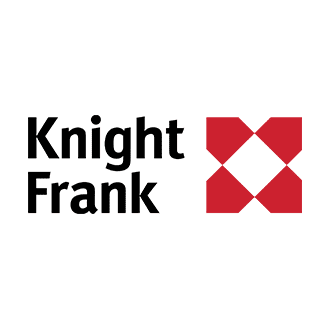 Knight Frank logo with black text and red geometric design on a white background.
