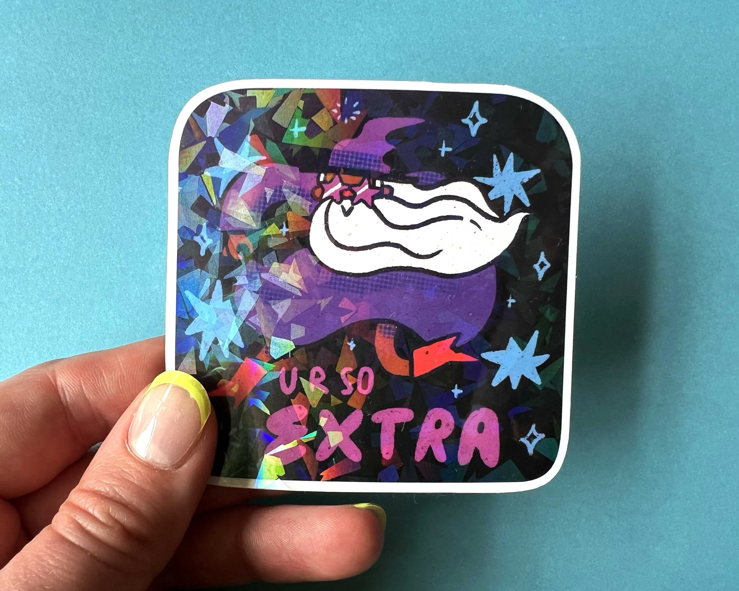 So Extra Wizard Holographic Sticker