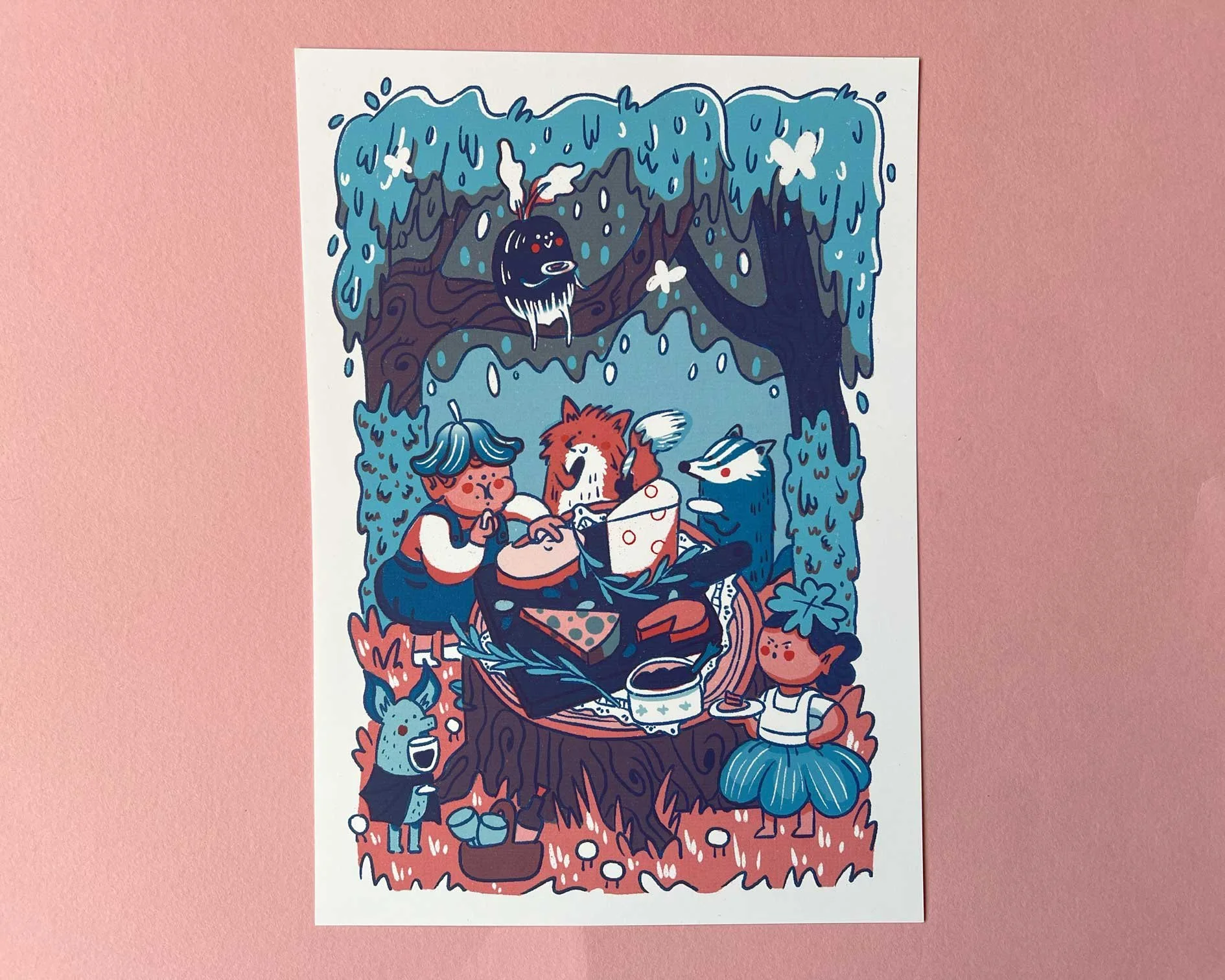 Cheese Party A4 Print