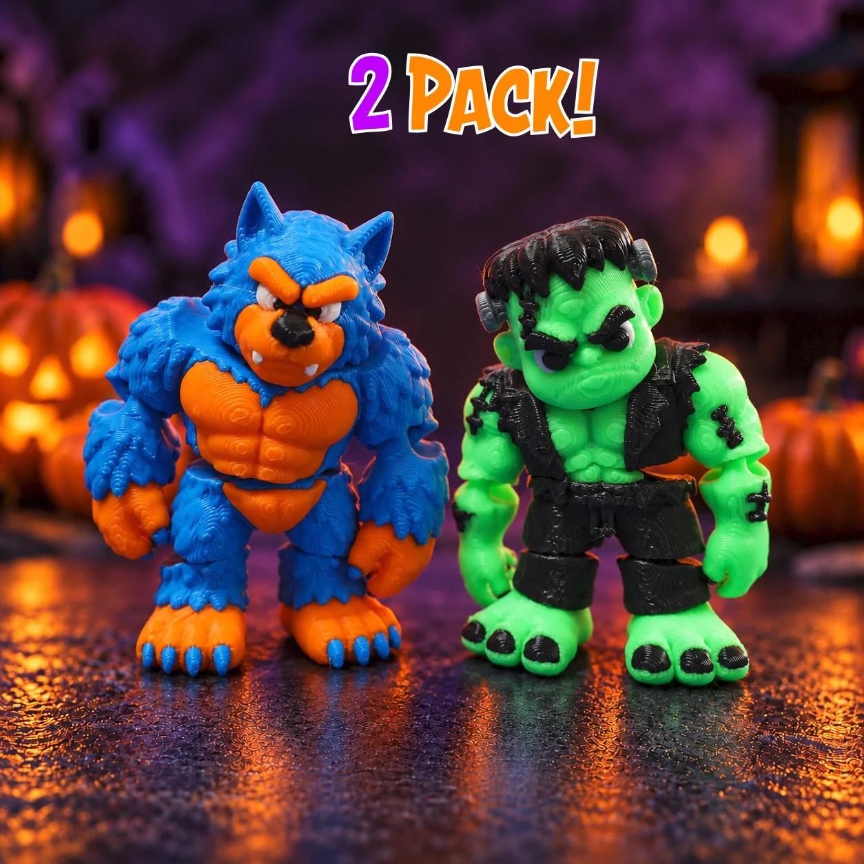 Flexi Monsters 2-Pack Figurines