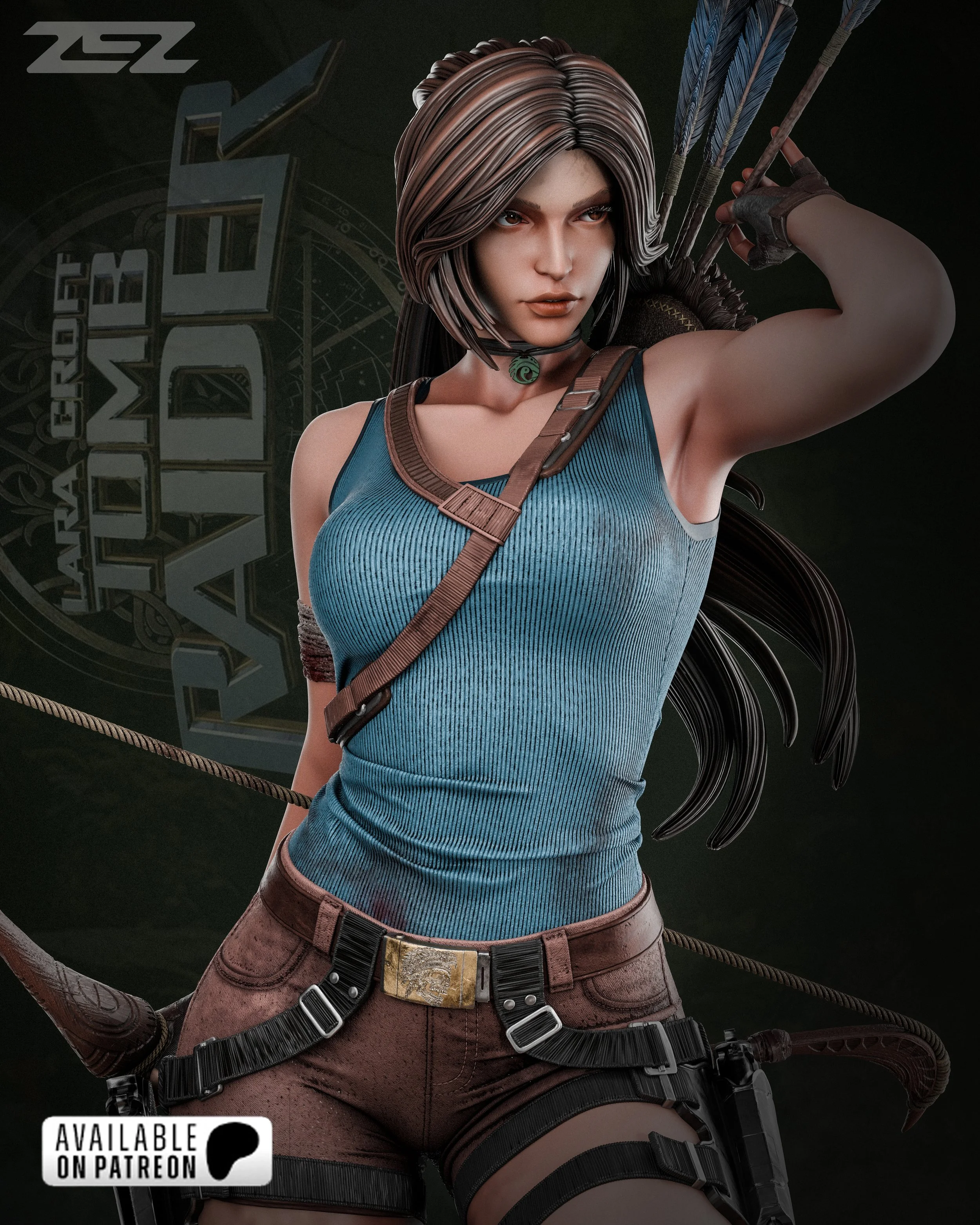 Lara Croft Tomb Raider Premium Resin Statue — Made To Order