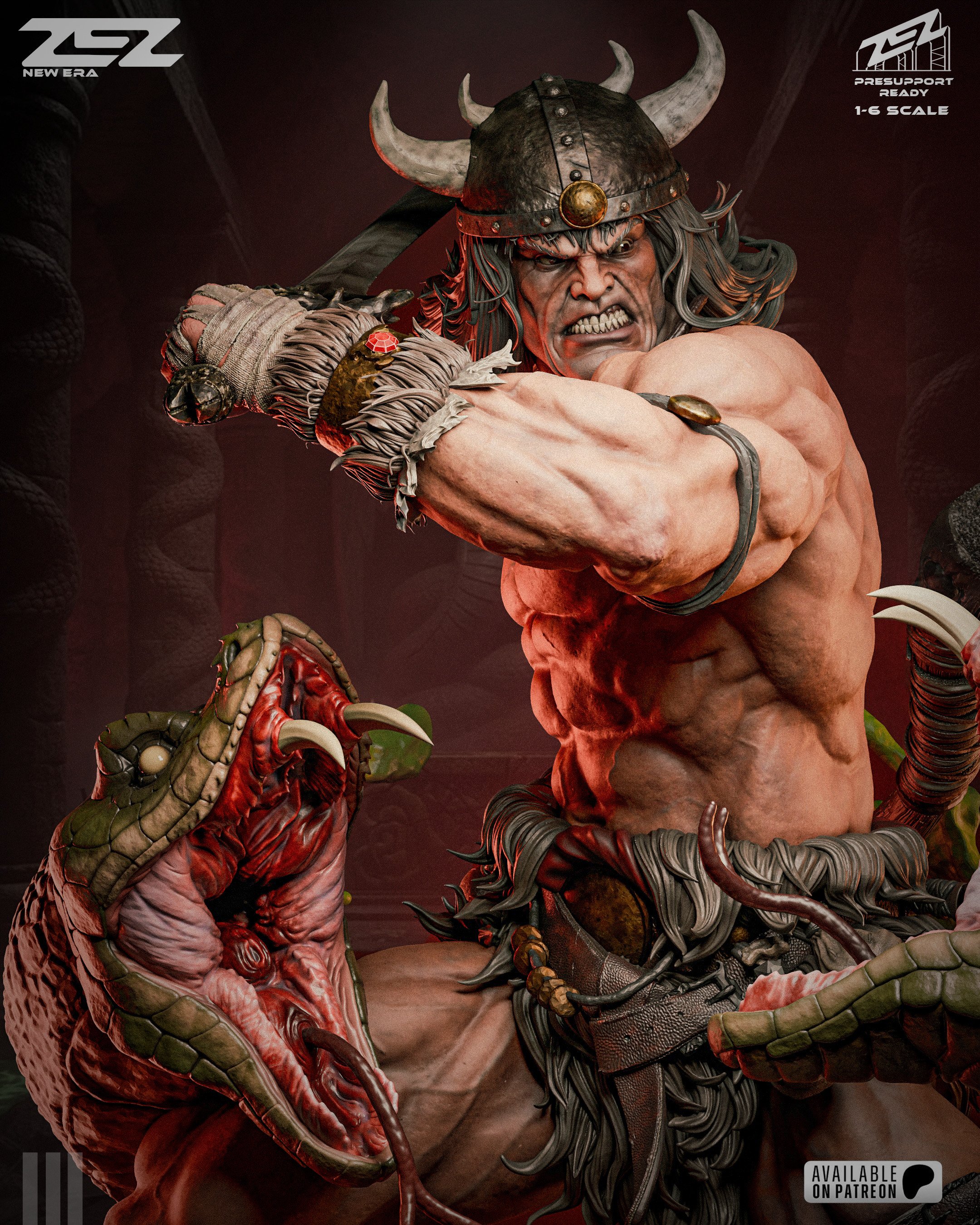 Conan the Barbarian Premium Resin Statue — Made To Order