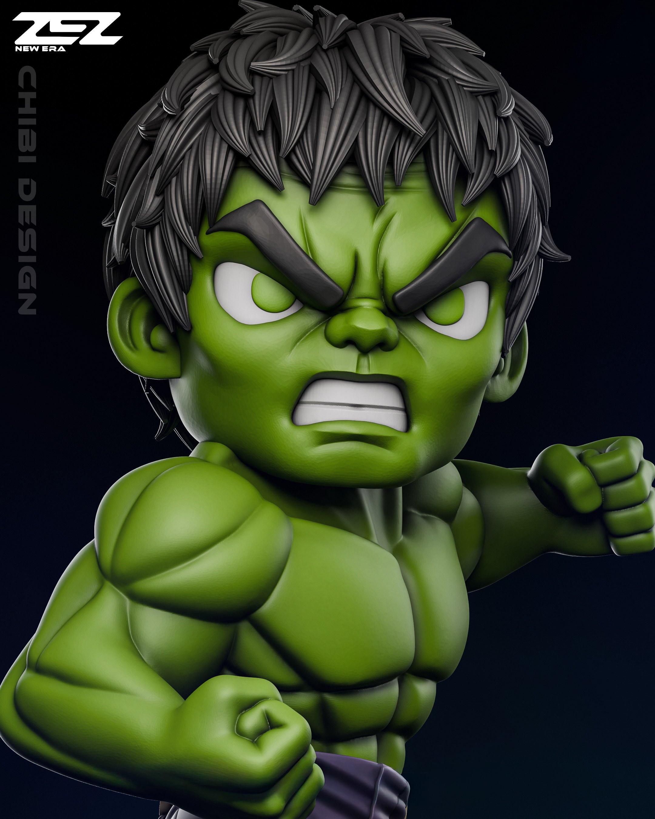Chibi Hulk Resin Figure