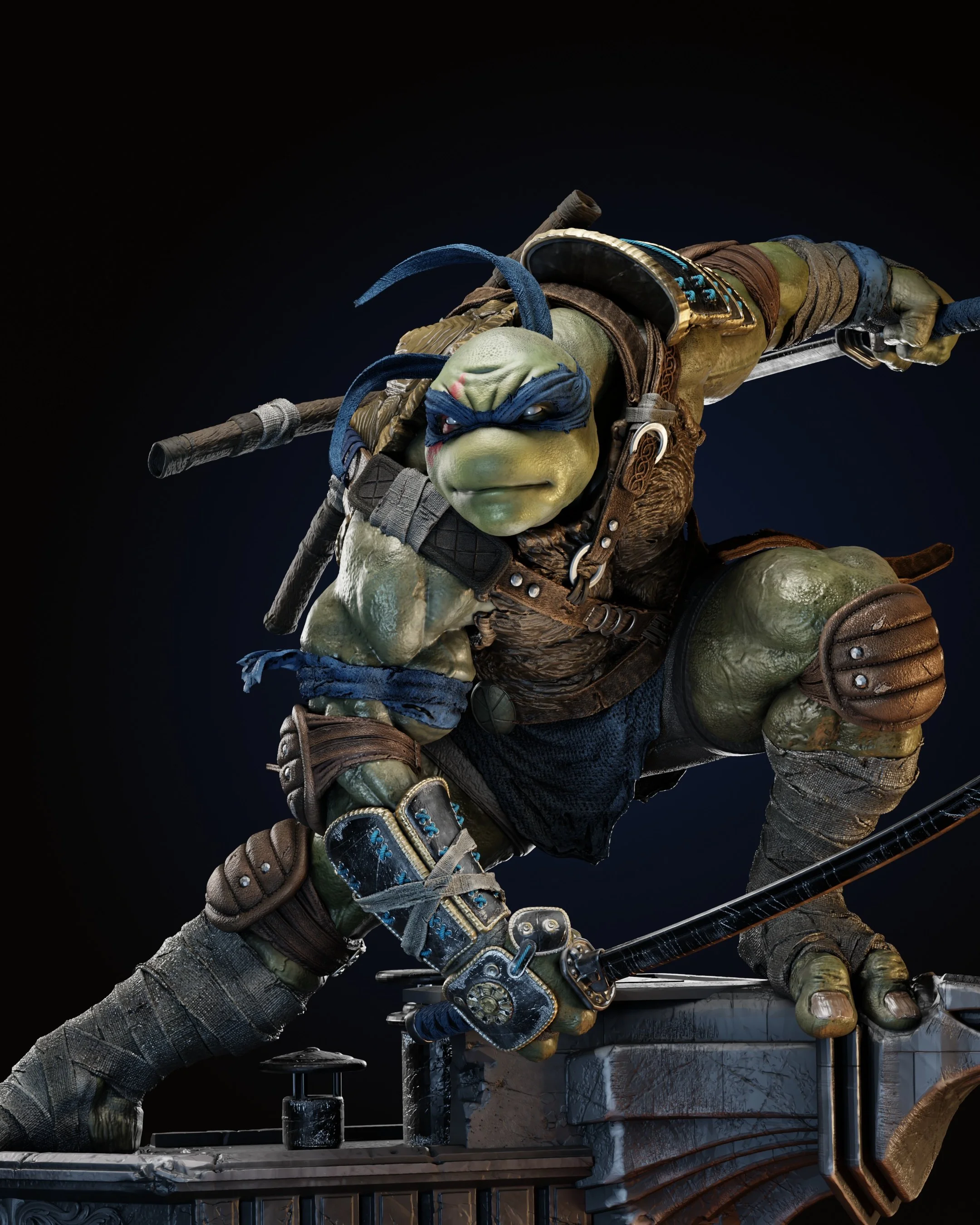 Leonardo Teenage Mutant Ninja Turtles Premium Resin Statue — Made To Order