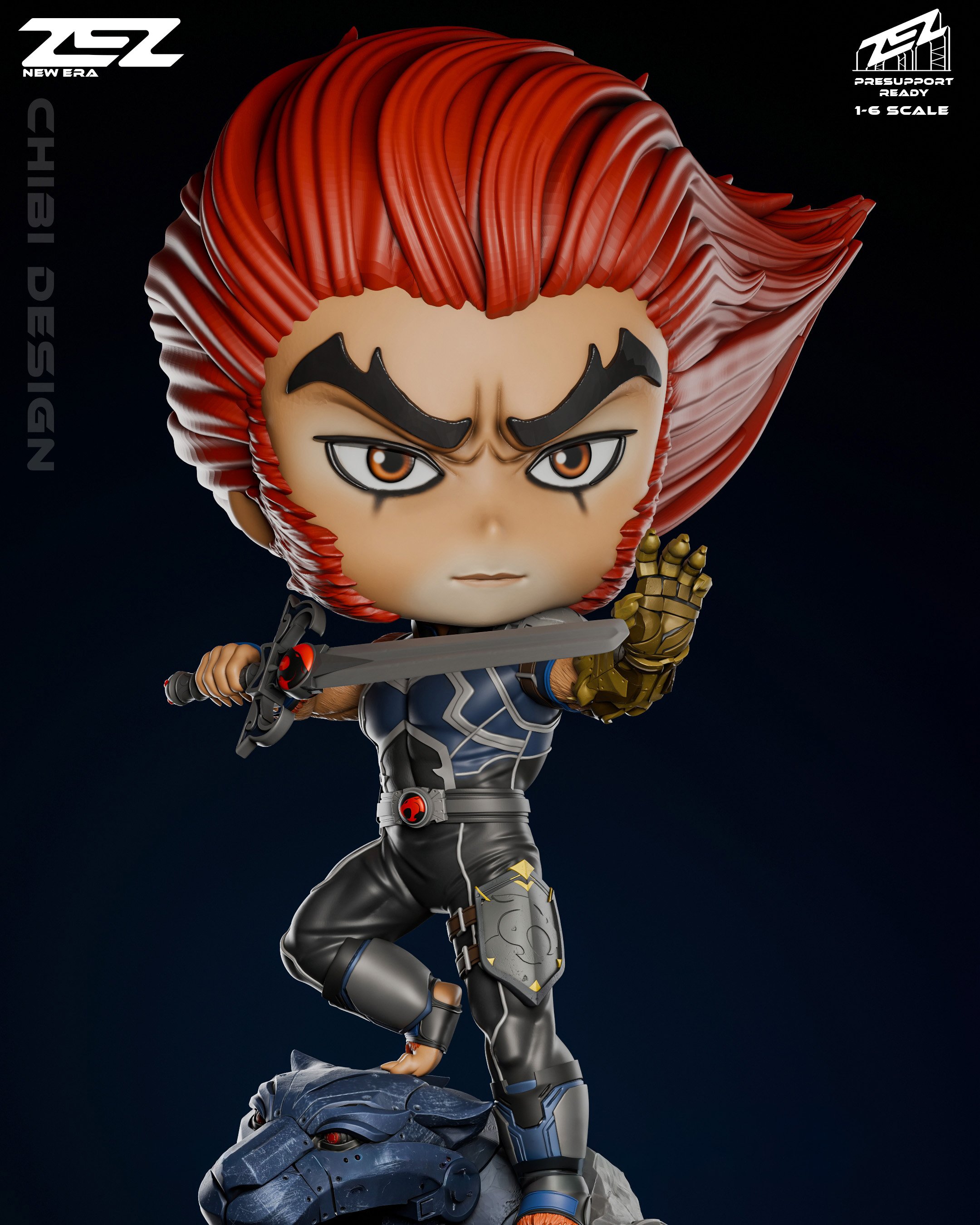 Chibi Lion-O - ThunderCats Premium Resin Statue — Made To Order