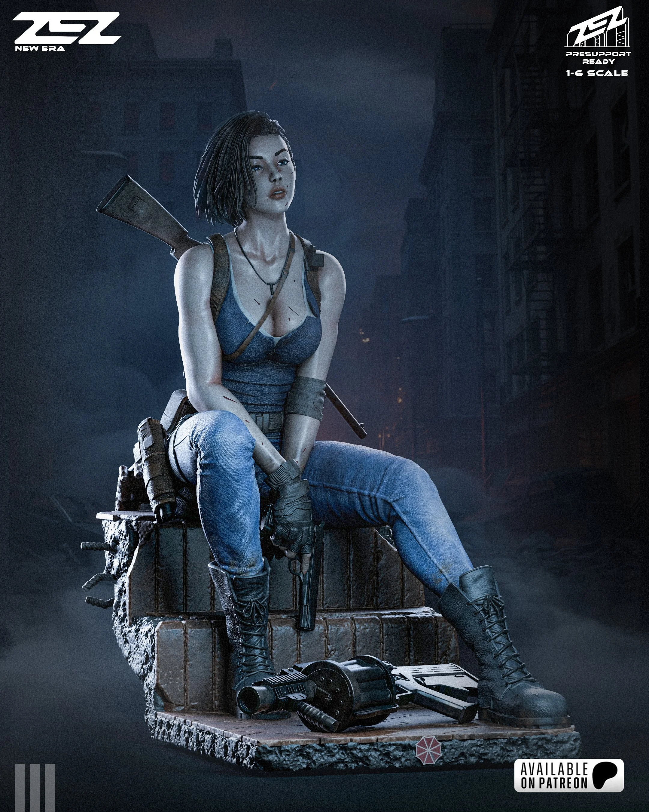 Jill Valentine Resident Evil Premium Resin Statue — Made To Order
