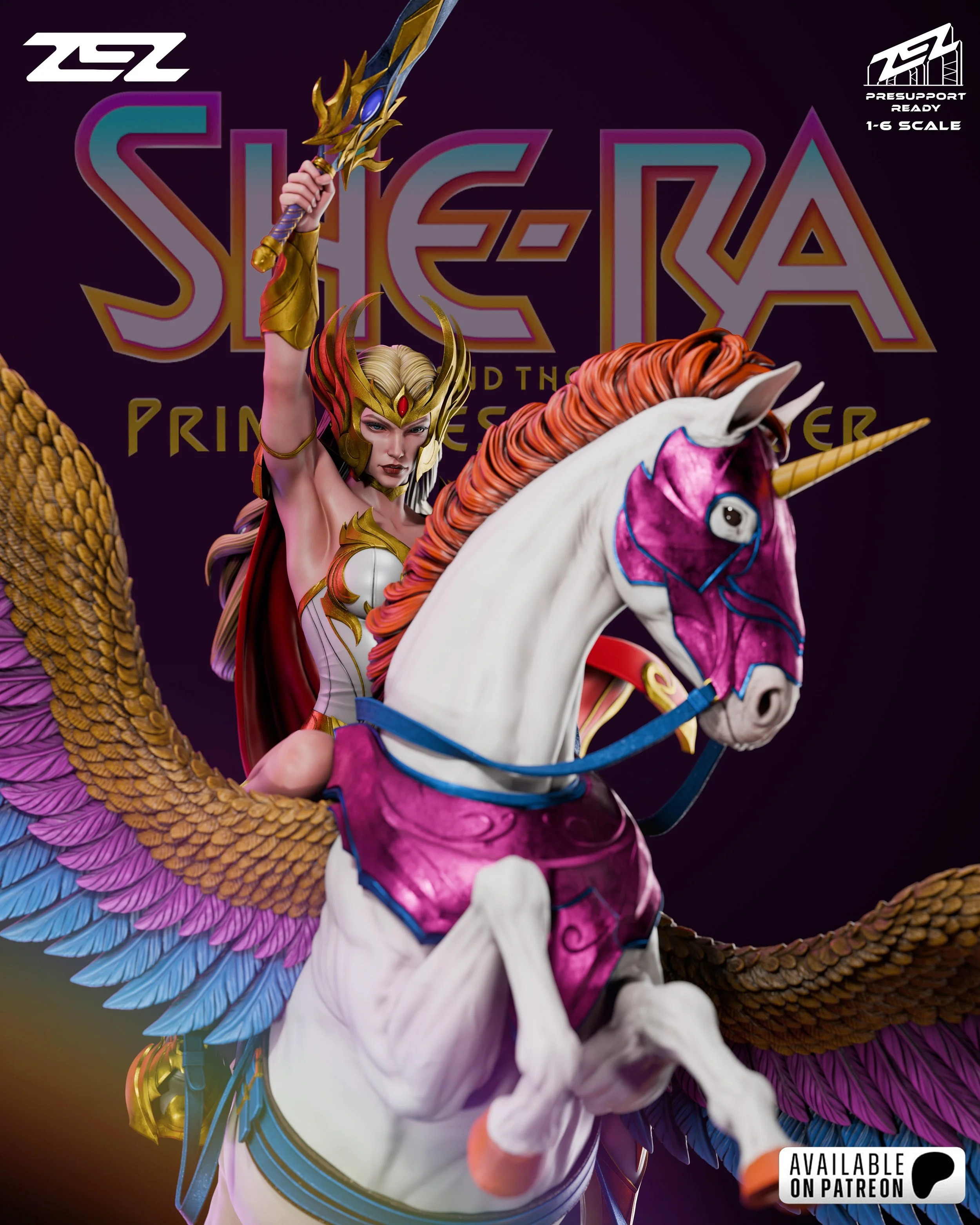 She-Ra Princess of Power Masters of the Universe Premium Resin Statue — Made To Order