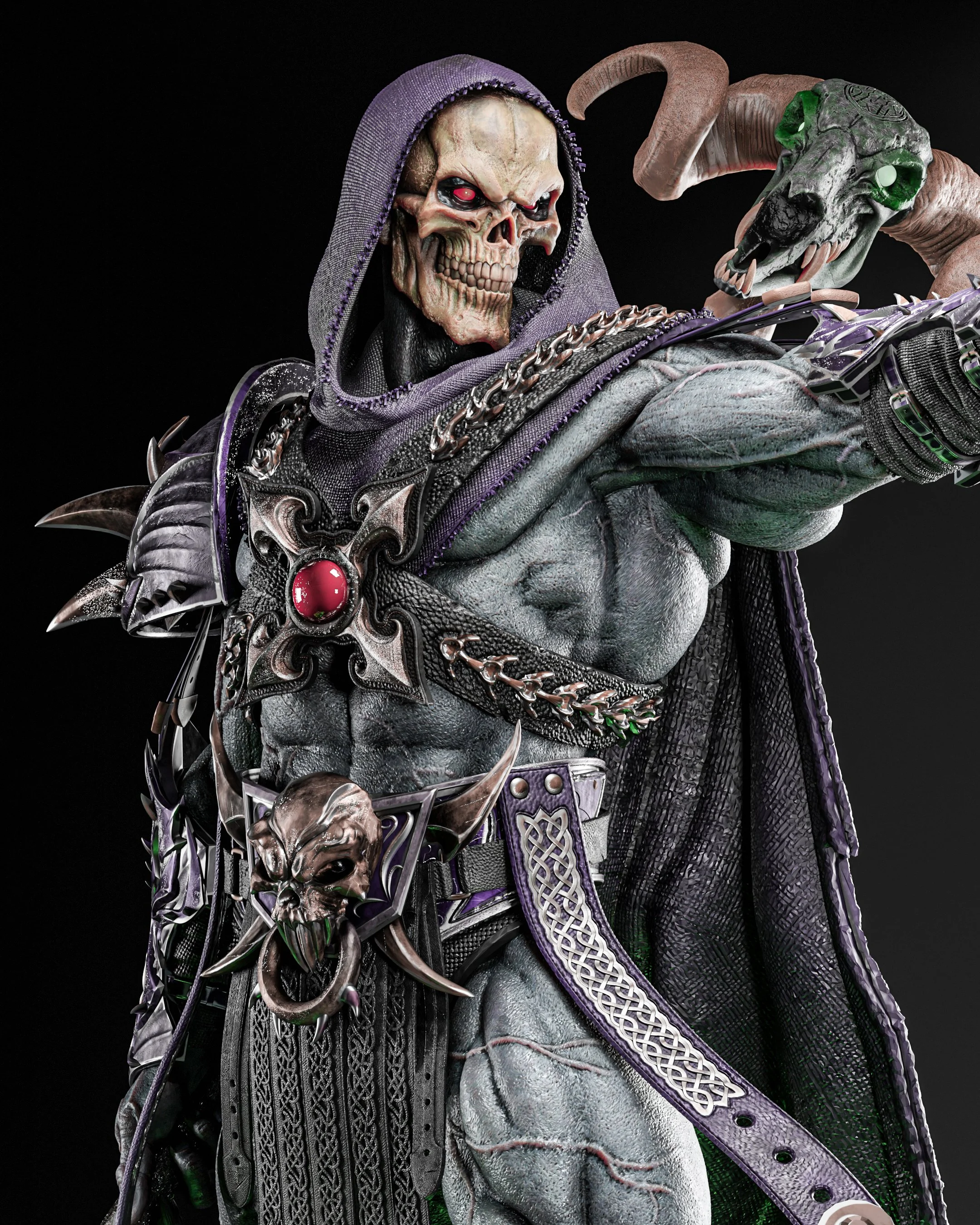 Skeletor Premium Resin Statue — Made To Order