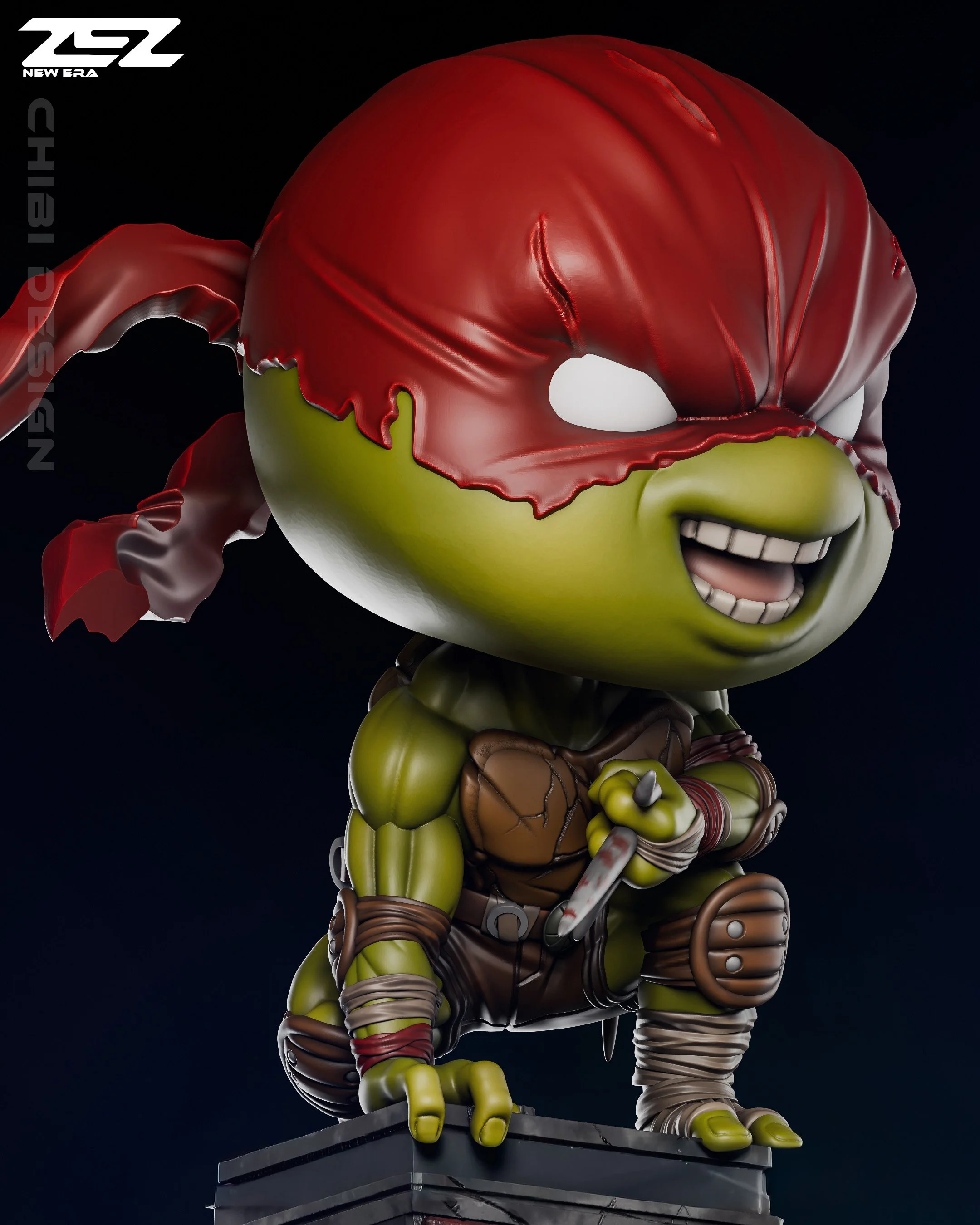 Chibi Raphael - TNMT Resin Figure