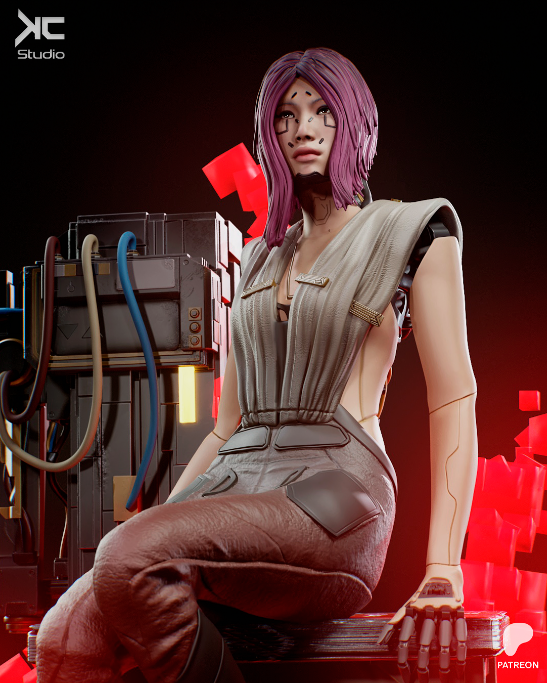Songbird - Cyberpunk 2077 Premium Resin Statue — Made To Order