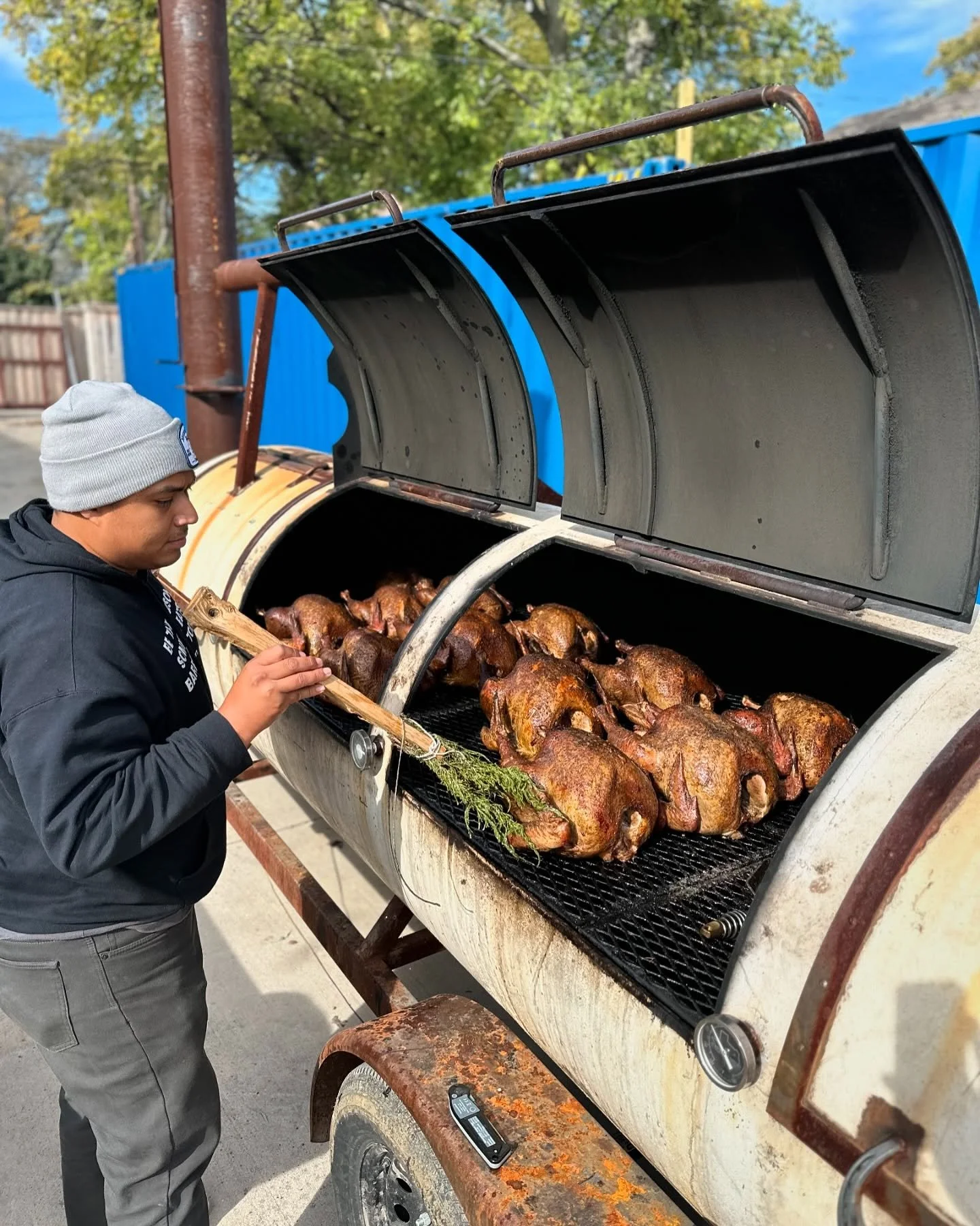 Don&rsquo;t forget I&rsquo;m smoking turkeys for Thanksgiving. Pick up is the day before Thanksgiving at @nomadgrills HQ and we&rsquo;ll provide reheating instructions. Visit my site (in bio) and place your order! Cheers!