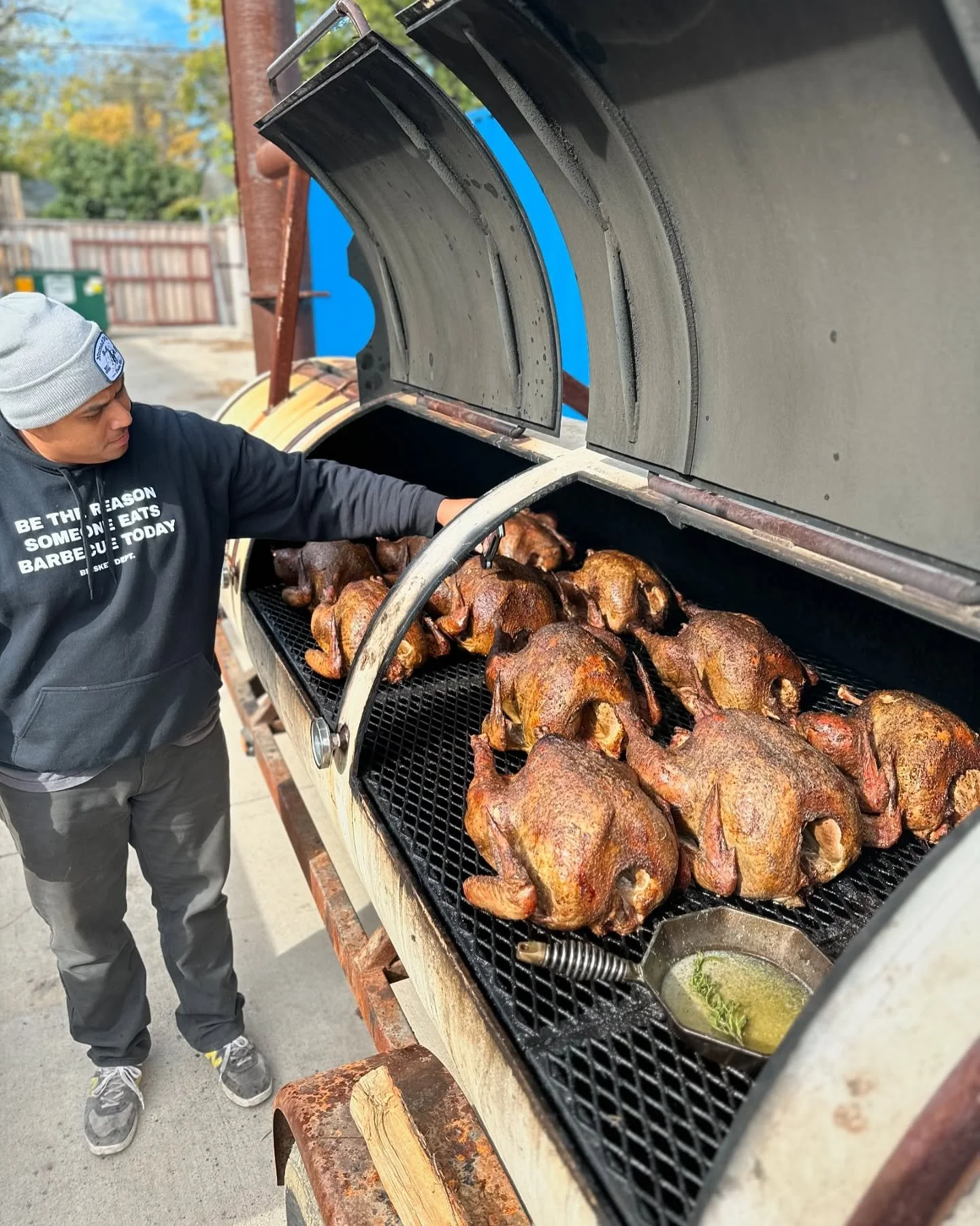 I&rsquo;m smoking whole turkeys and turkey breasts this season again! 🚨 💨 

Check out the site in my bio or DM me if you have any questions upon ordering. All orders will be picked up the day prior and reheating instructions will be provided. 🔥 

