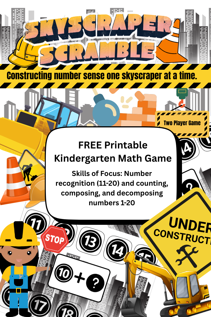 Skyscraper Scramble! A Kindergarten Math Game