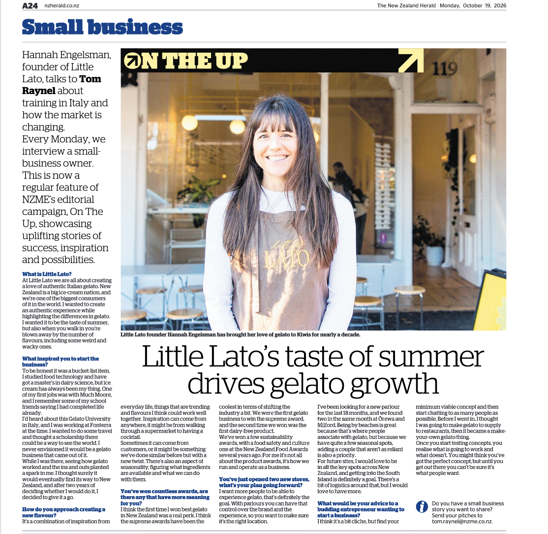 Little 'Lato's taste of summer drives gelato growth