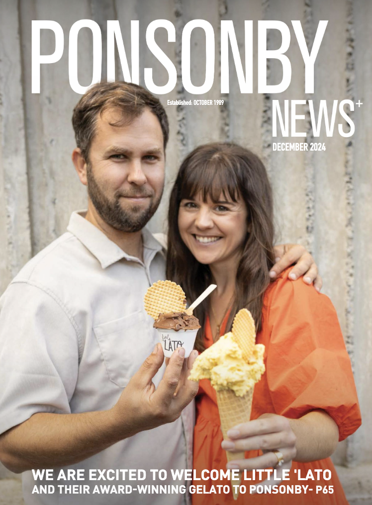 Front cover of Ponsonby News - ooh yes!