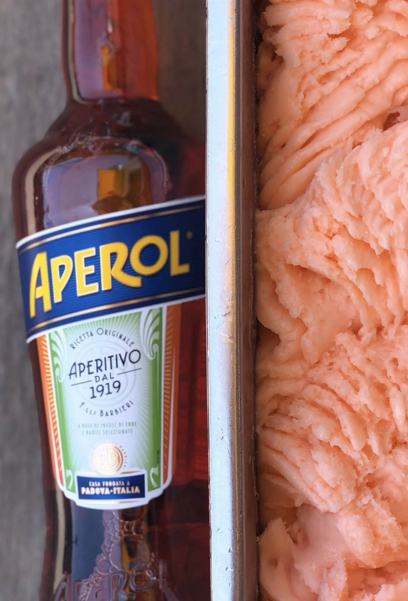Aperol Spritz sorbet