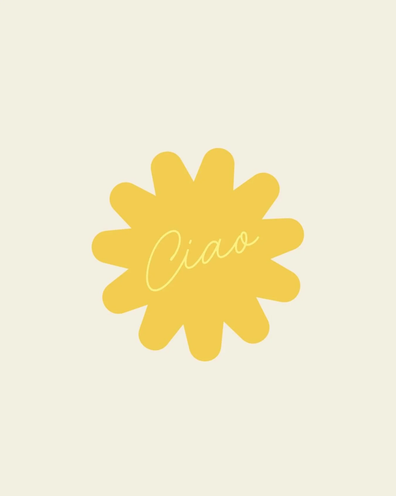 Ciao, sweet thing 💛