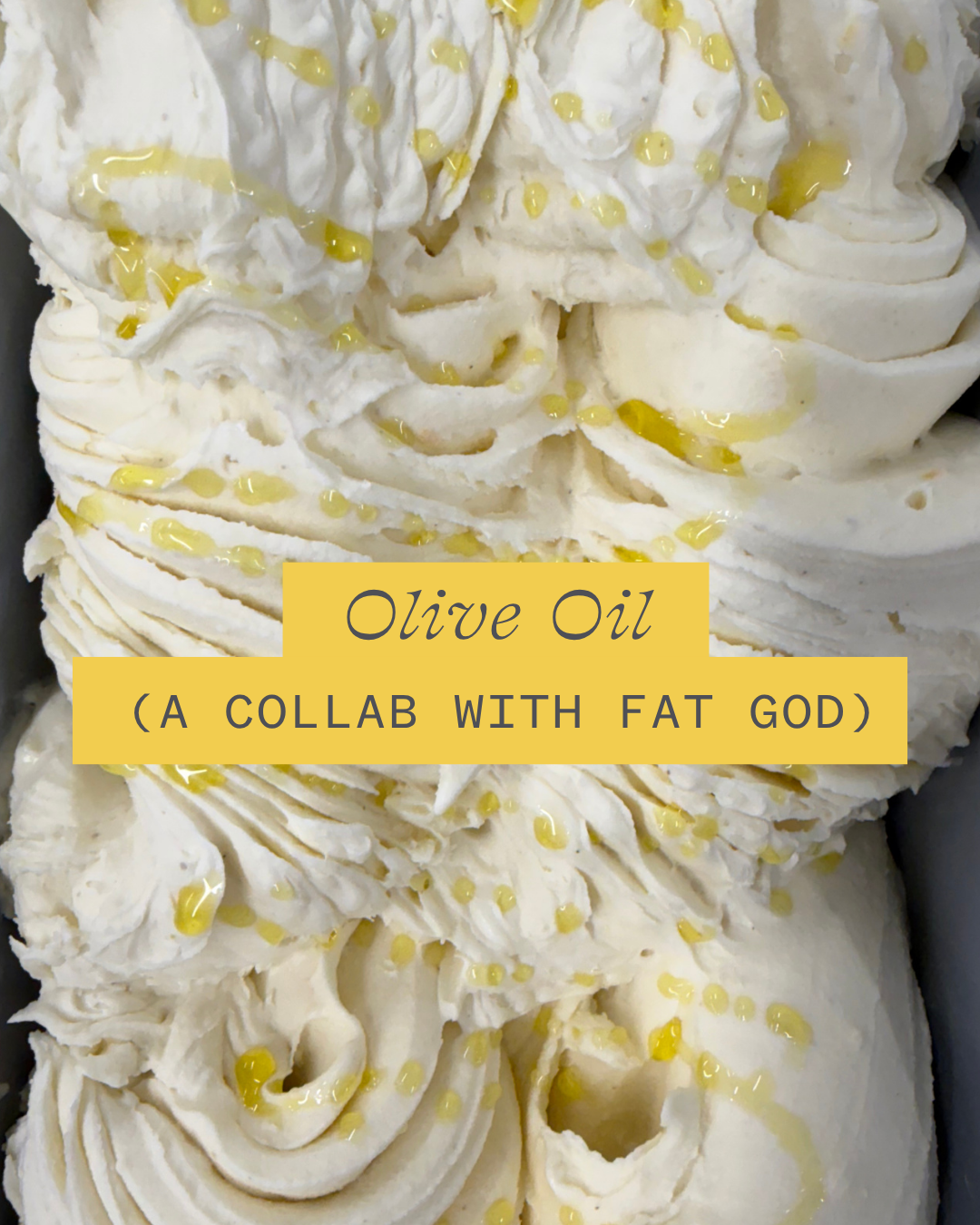 olive oil gelato at Little 'Lato Hamilton