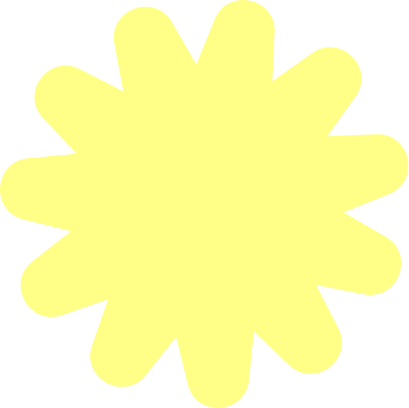 Little 'Lato brand icon - yellow asterisk-shaped starburst with black background